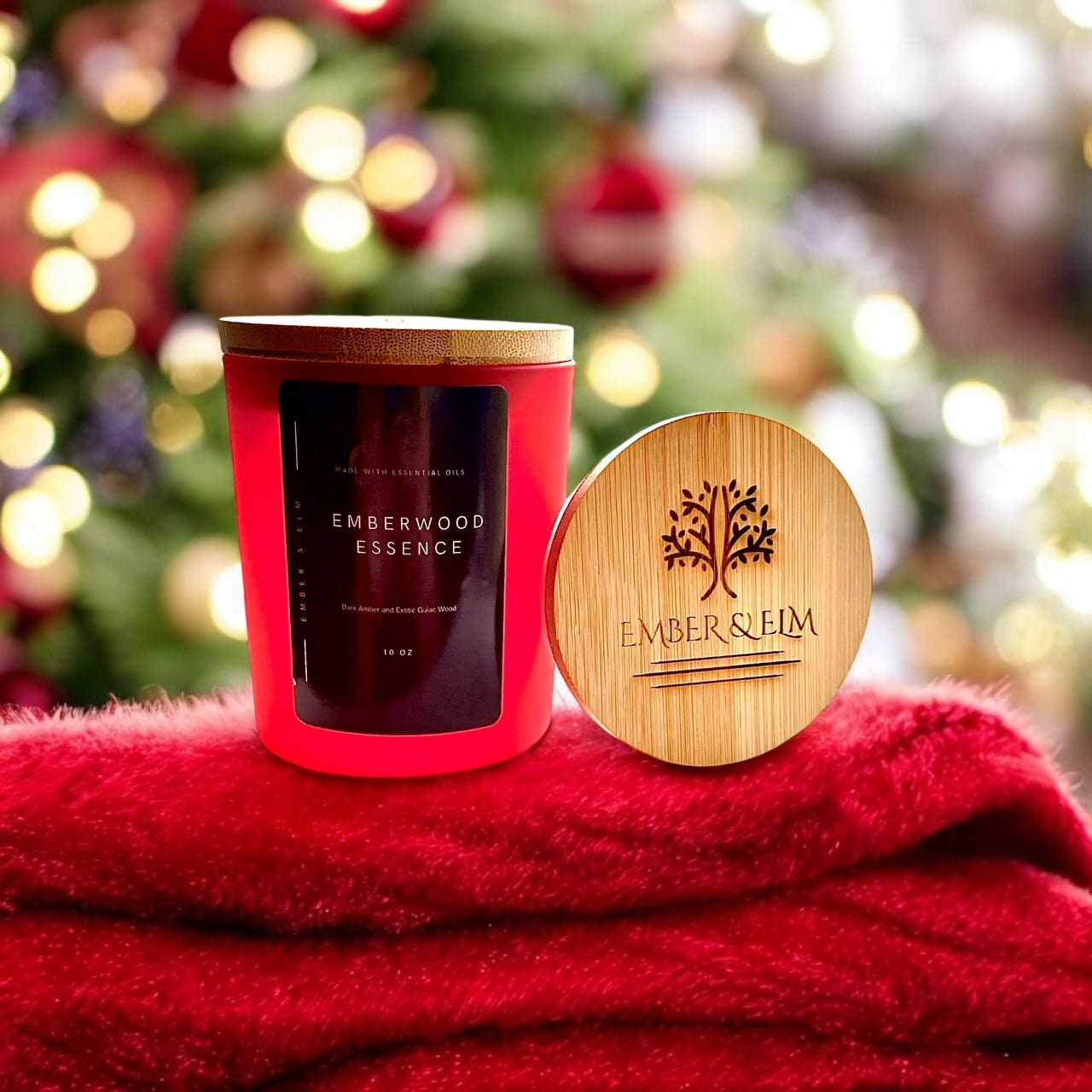 Ember & Elm Holiday Collection Wood Wick Candles