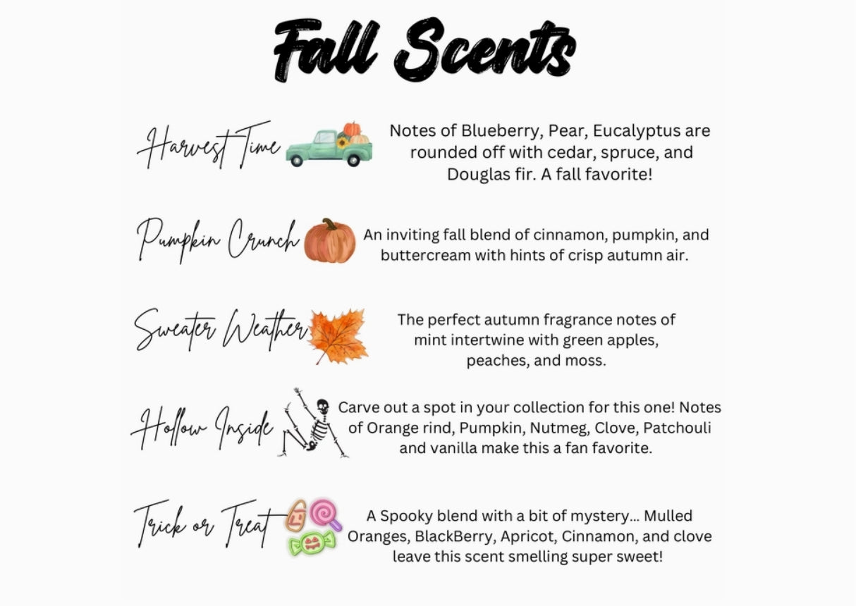 Fall Scent Wax Melt Crumbles Pumpkin Spice Latte